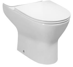 Bruckner, DARIO RIMLESS WC mísa pro kombi, spodní/zadní odpad, bílá, 201.401.4
