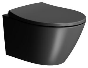 GSI MODO WC sedátko Soft Close, duroplast, černá mat/chorm