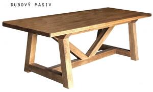 Stará Krása – Ruční výroba Dubové jídelní stoly 76 x 150 x 80 cm