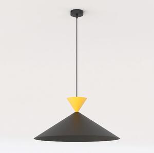 Závěsné svítidlo RALF 1L – černé / oranžové, 1× GX53, šířka 50 cm