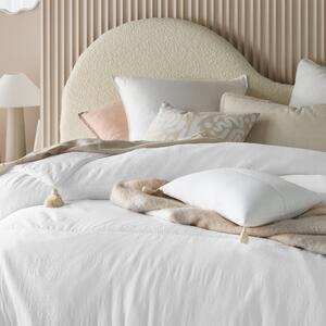 Divazo Přehoz na postel s třásněmi Noemi Barva: Bílá, Velikost: 240 x 260 cm