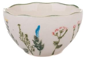 Bílá porcelánová miska Flower Garden – Dakls