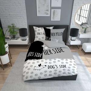 DETEXPOL Francouzské povlečení Pes v posteli Bavlna, 220/200 cm