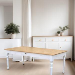 Stará Krása – Ruční výroba Jídelní stoly v bílém odstínu 77 x 180 x 100 cm