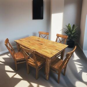 Stará Krása – Ruční výroba Jídelní set stolu a židlí na míru 76x150x70 4xžidle
