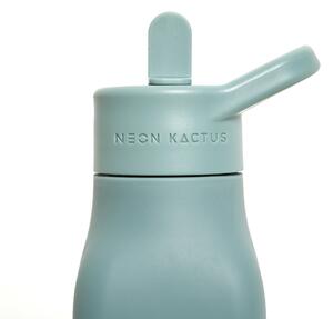 Dětská silikonová láhev, 340 ml, Neon Kactus, zelená