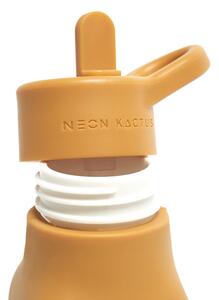 Dětská silikonová láhev, 340ml, Neon Kactus, žlutá