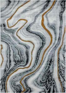 Jutex kusový koberec Mramor 6999 šedo-zlatý