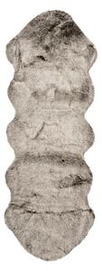 KOŽEŠINOVÝ KOBEREC, 60/180 cm, hnědá, olivově zelená - Online Only koberce & rohožky, Online Only
