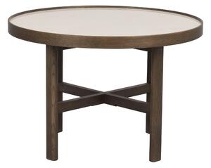 Rowico Home, Kulatý konferenční stolek MARSDEN 60 cm | Běžový/Hnědý 121097