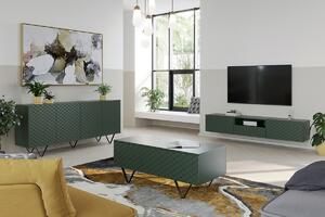 Závěsný TV stolek Scalia 190 cm s výklenkem - labrador mat