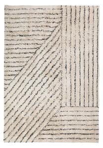 Bavlněný koberec 200x300 cm Broste ELVIRA - béžový/černý