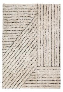 Bavlněný koberec 140x200 cm Broste ELVIRA - béžový/černý