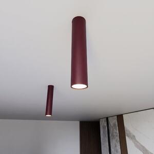 Stropní svítidlo TECNO 1M – vínové, 1× GU10, šířka 6 cm