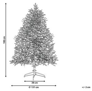 Zasněžený vánoční stromek se světýlky 180 cm bílý BRISCO