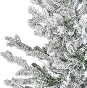 Zasněžený vánoční stromek se světýlky 180 cm bílý BRISCO