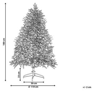 Vánoční stromek se světýlky 180 cm zelený FIDDLE