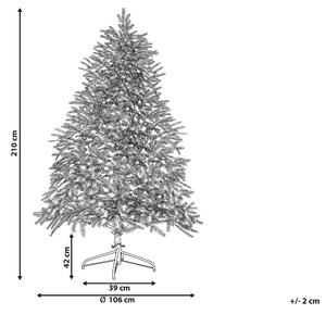 Vánoční stromek se světýlky 210 cm zelený FIDDLE