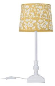 PR Home Lisa stolní lampa bílá/žlutá květinová
