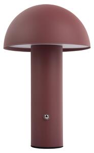 Present time Červená kovová stolní LED lampa Fungus