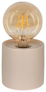 Nordic Living Béžová keramická LED lampa Ebony
