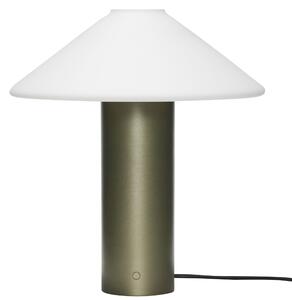 Bílo-zelená kovová stolní lampa Hübsch Orbit