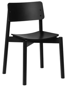 Noo.ma Černá dřevěná jídelní židle Wem