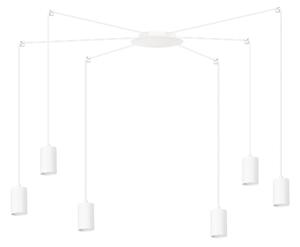 Závěsné svítidlo TRAKER 6 – bílé, 6× GU10, šířka 300 cm