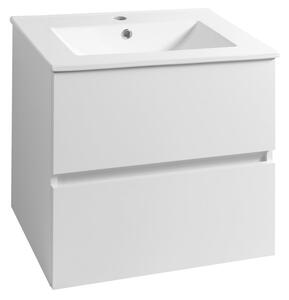 Aqualine Aqualine, PANEDA umyvadlová skříňka 59,5x55x45,2cm, bílá, PN260
