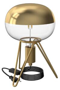 Calex Tripod stolní lampa, zlatá