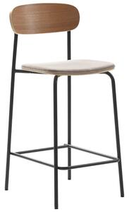 Šedohnědá barová židle Marckeric Adriana 66 cm