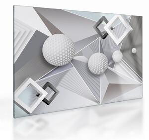 Geometrický abstraktní obraz (70x50 cm)