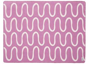 Noo.ma Béžovo-fialový pléd Swirl 200 x 150 cm