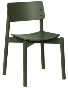 Noo.ma Zelená dřevěná jídelní židle Wem
