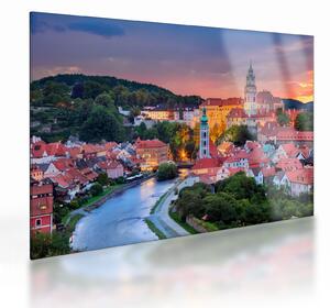 Skleněný obraz - Český Krumlov (70x50 cm)