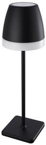 Černobílá kovová nabíjecí stolní LED lampa Nova Luce Colt M