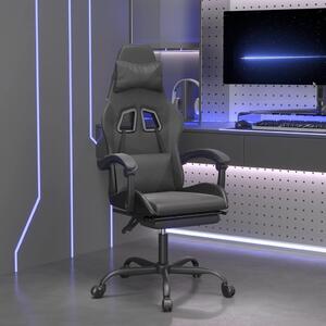 Herní židle s podnožkou černá umělá kůže 3143862