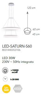 Designové LED svítidlo Faneurope LED-SATURN-S60