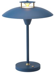 Modrá kovová stolní lampa Halo Design Stepp 1-2-3