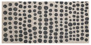 Vlněný koberec 80 x 150 cm béžový/ černý HAVRAN
