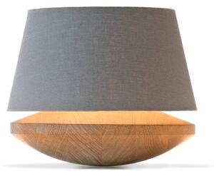 Dubové dřevo a len- stolní lampa Kjell, železo