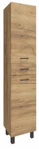Koupelnový sloupek Deftrans Mea 35x30x179 cm, dub craft