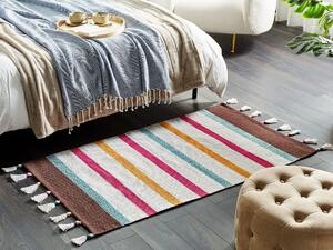 Bavlněný koberec 80 x 150 cm barevný HISARLI
