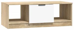 Konferenční stolek bílý dub sonoma 102x50x36cm kompozitní dřevo