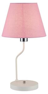 Candellux Stolní lampa YORK 1xE14/60W/230V růžová/bílá CA0716