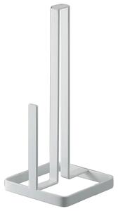 Bílý kovový držák na roli kuchyňských utěrek Yamazaki Tower 26,5 cm