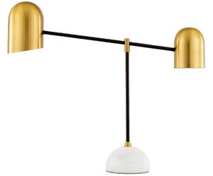 Zlatá kovová stolní lampa Nova Luce Nela