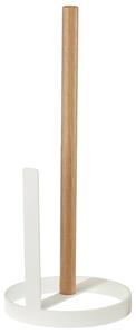 Bílý kovový držák na roli kuchyňských utěrek Yamazaki Tosca 26,5 cm