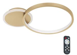 Eglo 900423 - LED Stmívatelné stropní svítidlo GAFARES LED/15W/230V zlatá + DO