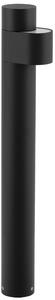 Černé kovové venkovní sloupkové LED světlo Nova Luce Aduro 65 cm